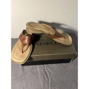 Danelle Slip On Brown Sandals Women's 8